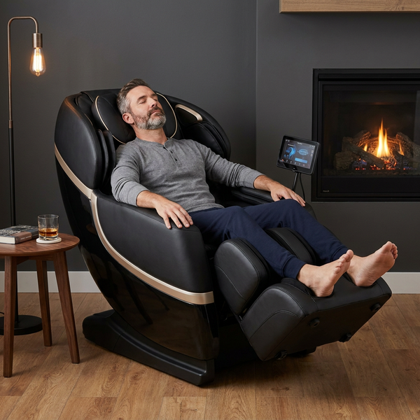 Massage Chair Built for Full Body Relief, 4D Technology, Zero Gravity Positions, Heat Therapy, Bluetooth Control