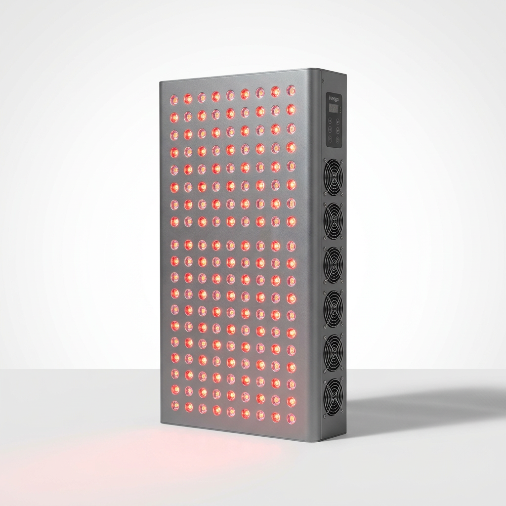 Red Light Therapy Panel Device – Full Body Panel, 660Nm Red & 850Nm near Infrared Light Therapy, LED Light Therapy Lamp, 300 Dual Chip Leds, Timer, Hanging Kit Included – PRO1500 — Studio Shot