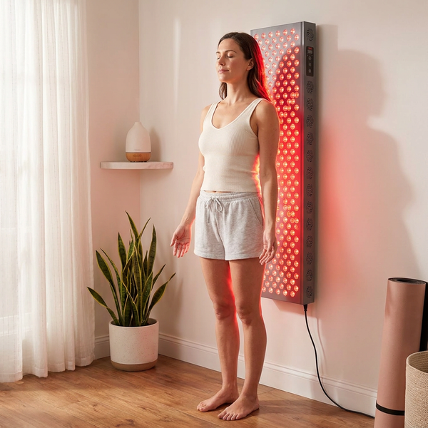 Red Light Therapy Panel Built for Full Body Coverage, 660nm Red & 850nm NIR Light, 300 Dual Chip LEDs, Timer