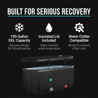 XXL Cold Plunge Tub for Athletes, Compatible with Water Chillers, 195 Gallon Inflatable Cold Plunge with Insulated Lid, Portable Ice Plunge Bathtub for Adult, Ice Tub Outdoor for Cold Water Therapy(C) — Results & Stats